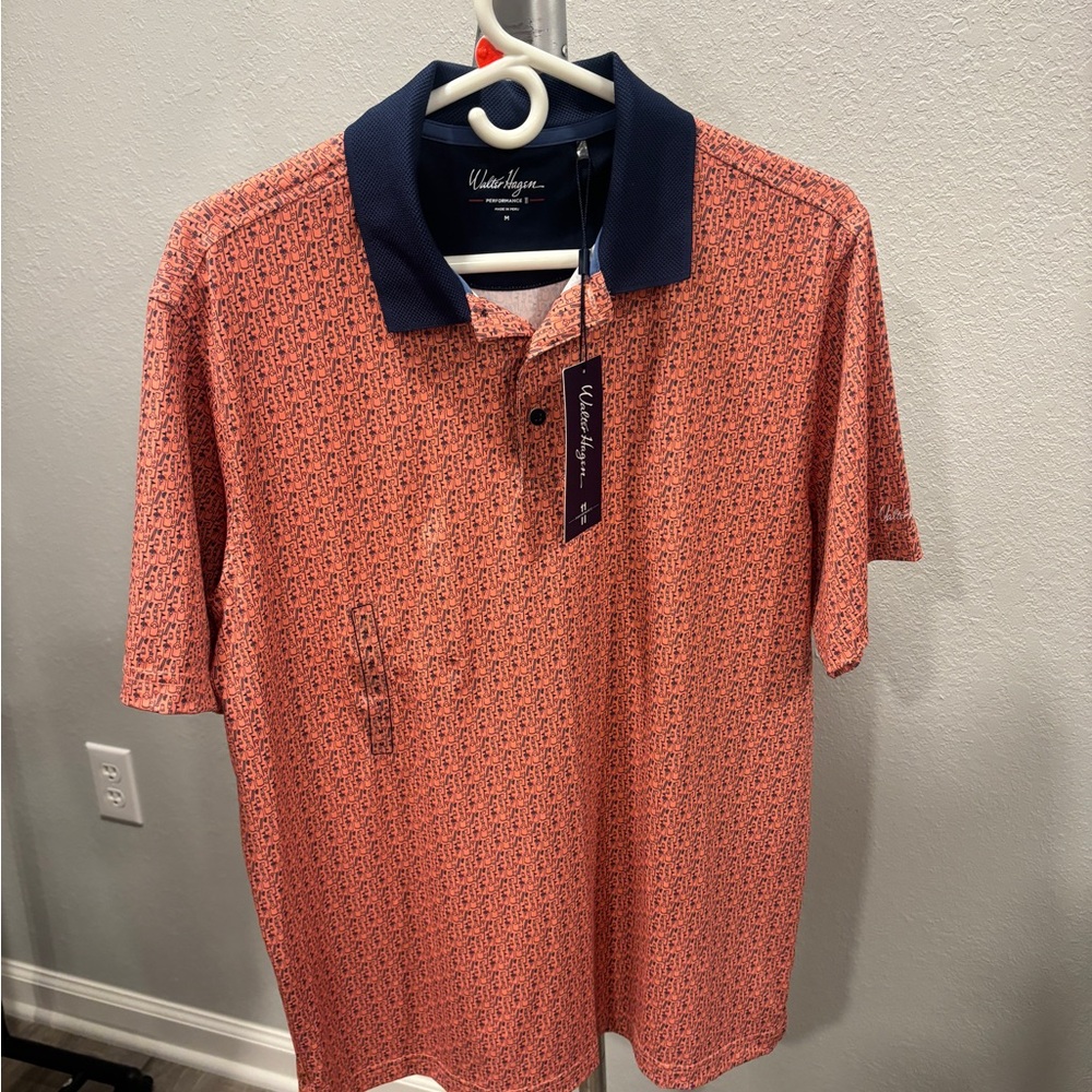 Walter Hagen Men's Patterned Polo Shirt NWT